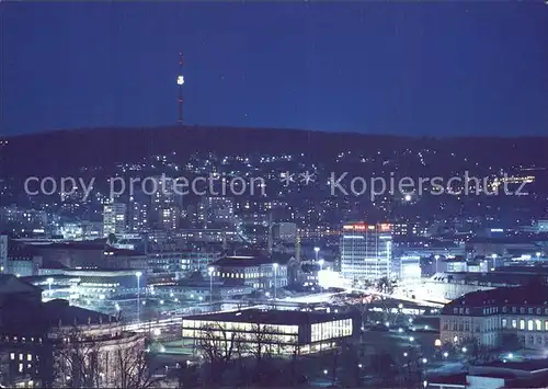 Stuttgart bei Nacht Kat. Stuttgart