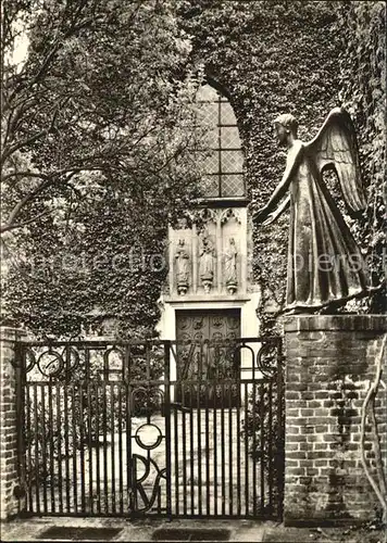 Wesel Rhein Marienthal Friedhofstor mit Kirche Kat. Wesel