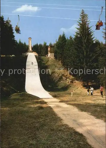 Bischofsgruen im Fichtelgebirge Sprungschanze am Ochsenkopf Kat. Bischofsgruen