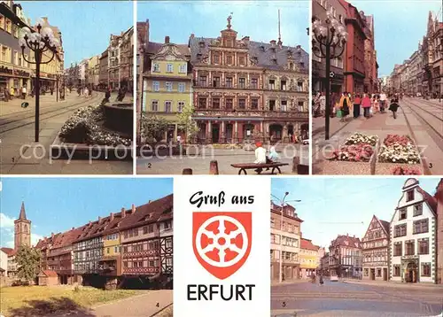 Eisenach Thueringen Anger Haus am breiten Herd Kraemerbruecke  Kat. Eisenach