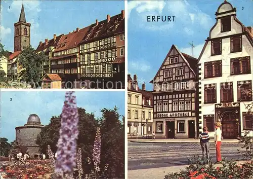 Eisenach Thueringen Kraemerbruecke IGA Volksstenwarte Weinrestaurant Hohe Lilie Kat. Eisenach