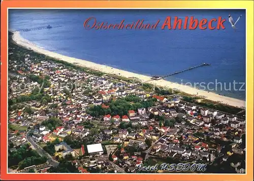 Ahlbeck Ostseebad Usedom Luftaufnahme Kat. Heringsdorf Insel Usedom