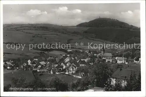 Geising Erzgebirge Panorama Kat. Geising Osterzgebirge