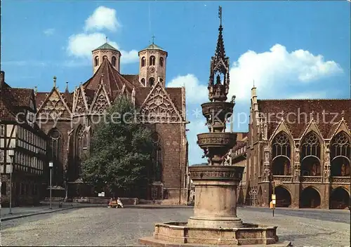 Braunschweig Markt Altstadt mit Martinikirche Rathaus Kat. Braunschweig