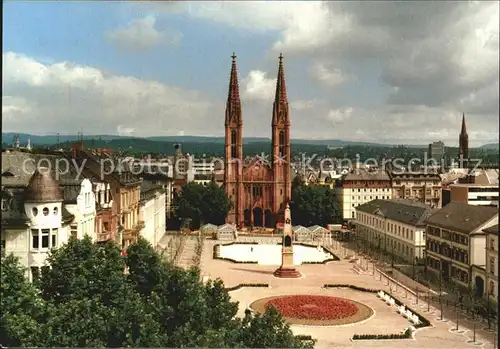 Wiesbaden St. Bonifatius Kirche Luisenplatz Kat. Wiesbaden