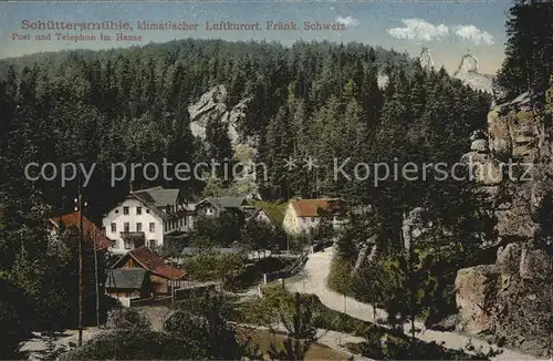 Schuettersmuehle Fraenkische Schweiz  Kat. Pottenstein