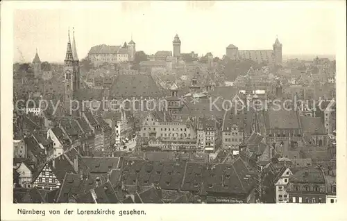 Nuernberg Stadtblick Burg Kat. Nuernberg