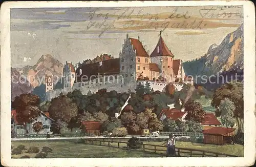 Fuessen Allgaeu Das hohe Schloss Kat. Fuessen