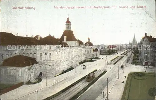 Charlottenburg Hardenbergstr mit Hochschule fuer Kunst und Musik Kat. Berlin