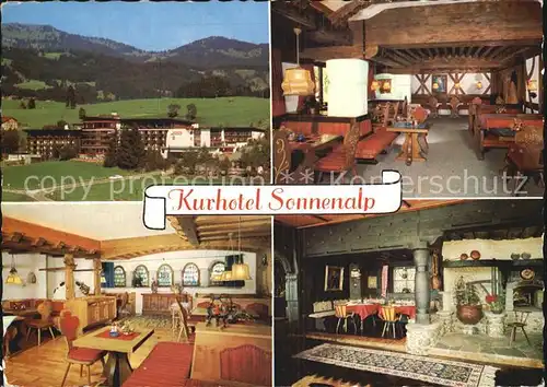 Sonthofen Oberallgaeu Kurhotel Sonnenalp  Kat. Sonthofen