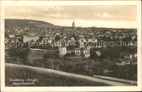 Annaberg Buchholz Erzgebirge Ansicht Kirche Kat. Annaberg