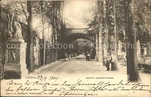 Koblenz Rhein Kaiserin Augusta Anlagen Kat. Koblenz