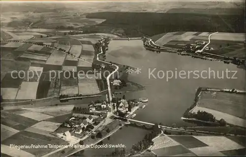 Dippoldiswalde Osterzgebirge Fliegeraufnahme Talsperre Malter Kat. Dippoldiswalde