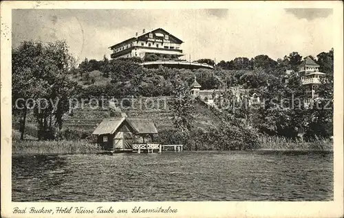 Bad Buckow Maerkische Schweiz Hotel Weisse Taube am Scharmuetzelsee Kat. Buckow Maerkische Schweiz