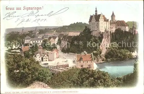 Sigmaringen Schoss Ansicht Kat. Sigmaringen