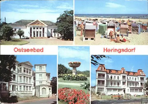 Heringsdorf Ostseebad Usedom Kulturhaus Strand Kuranlagen Kat. Heringsdorf