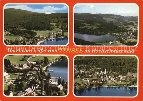 Titisee Neustadt Fliegeraufnahme Seepartien Kat. Titisee Neustadt