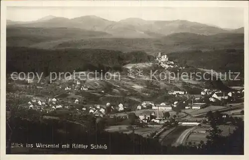 Wiesental Baden Roettler Schloss Kat. Waghaeusel