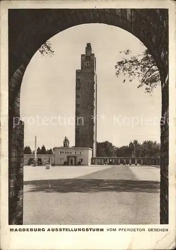 Magdeburg Ausstellungsturm Pferdetor Kat. Magdeburg