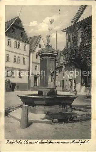 Bad Orb Marktbrunnen Marktplatz Kat. Bad Orb