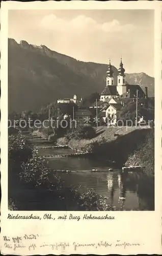 Niederaschau Chiemgau Burg Hohenaschau Kat. Aschau i.Chiemgau