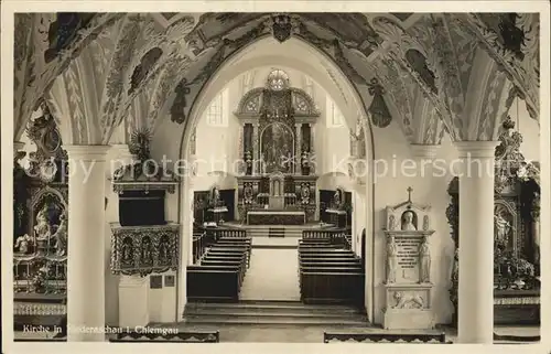 Niederaschau Chiemgau Kirche innen Kat. Aschau i.Chiemgau