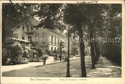 Bad Oeynhausen Partie am Kurpark Kurhotel Kat. Bad Oeynhausen