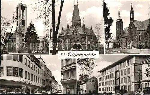 Bad Oeynhausen Evangelische Kirche Katholische Kirche Klosterstrasse Rathaus Kat. Bad Oeynhausen