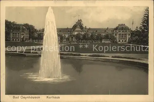 Bad Oeynhausen Kurhaus Springbrunnen Kat. Bad Oeynhausen