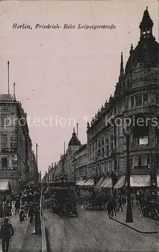 Berlin Friedrich  Ecke Leipzigerstrasse  Kat. Berlin