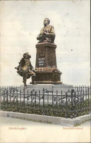 Bad Saeckingen Scheffeldenkmal Kat. Bad Saeckingen