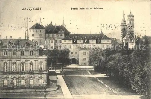 Stuttgart Partie am alten Schloss Kat. Stuttgart