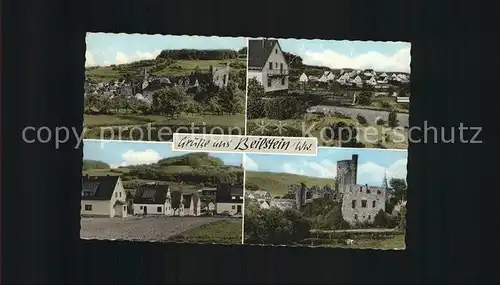 Beilstein Westerwald Stadtansichten Ruine  Kat. Greifenstein