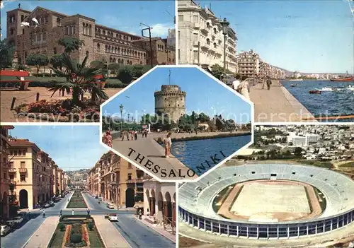 Thessaloniki Seepromenade Stadion Ortspartie Kat. Thessaloniki