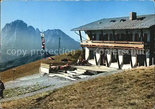 Ortisei Seilbahn Seceda Bergrestaurant Kat. Italien