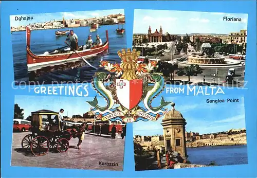 Floriana Senlea Point Karozzin Dghajsa Kat. Malta