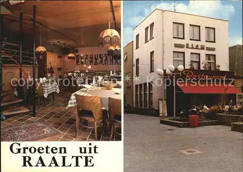 Raalte Restaurant Blom  Kat. Raalte