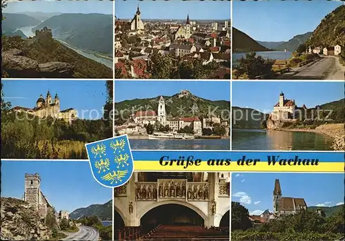 Wachau Oesterreich Aggstein Krems Stift Melk Spitz Weissenkirchen Kat. Oesterreich