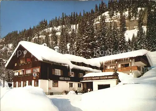 Hirschegg Kleinwalsertal Vorarlberg Gaestehaus Haus Kueren  Kat. Mittelberg