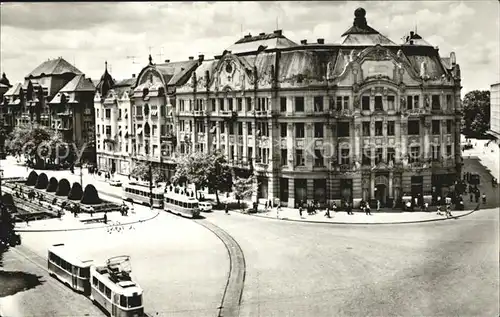 Timisoara Platz mit Strassenbahnen Kat. Timisoara