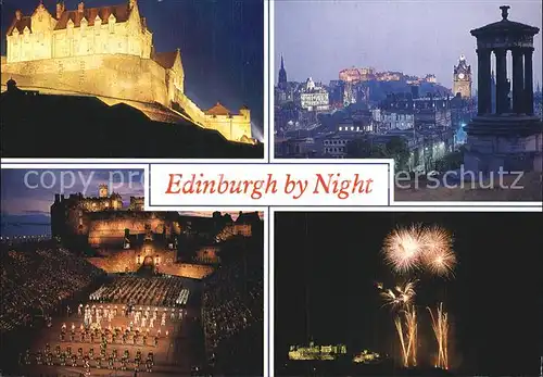 Edinburgh by Night Tattoo Castle Kat. Edinburgh