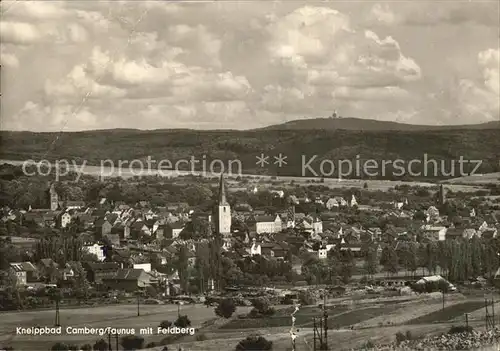 Camberg Bad Gesamtansicht mit Feldberg Kat. Bad Camberg