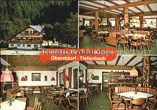 Tiefenbach Oberstdorf Gasthaus Breitachklamm Kat. Oberstdorf