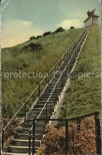 Waterloo Wallon Treppe zum Loewen Kat. 