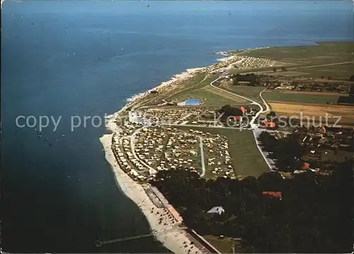 Dangast Fliegeraufnahme Strand Camping Kat. Varel