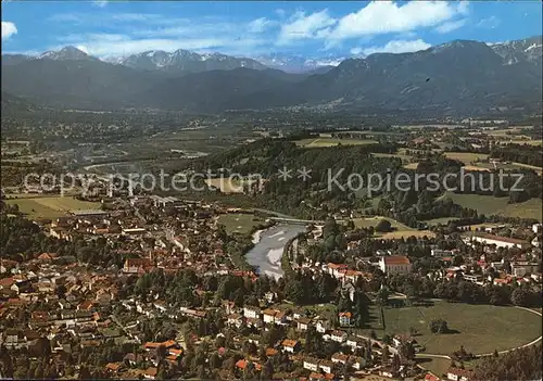 Bad Toelz Fliegeraufnahme mit Isartal Kat. Bad Toelz