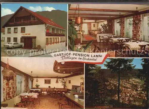 Dettingen Horb Gasthof Lamm Doppelkarte 