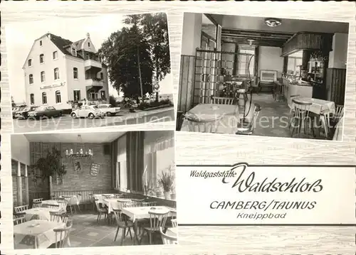 Bad Camberg Waldgaststaette Waldschloss Gastraum Bar Kat. Bad Camberg