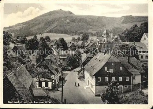 Waltersdorf Zittau mit der Lausche Kat. Grossschoenau Sachsen