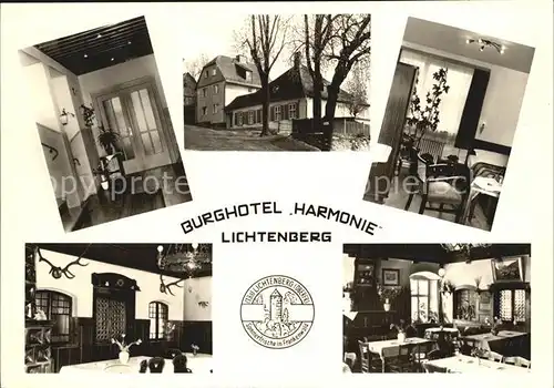 Lichtenberg Oberfranken Burghotel Harmonie  Kat. Lichtenberg